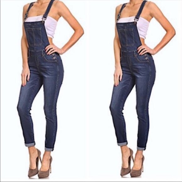 Enjean Denim - Enjean Dark Wash Denim Overalls